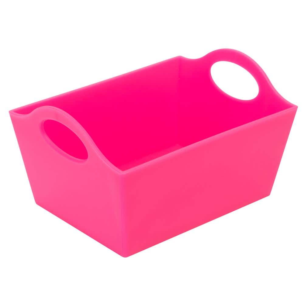 Kennedy Neon Rectangular Plastic Storage Baskets, Set of 5
