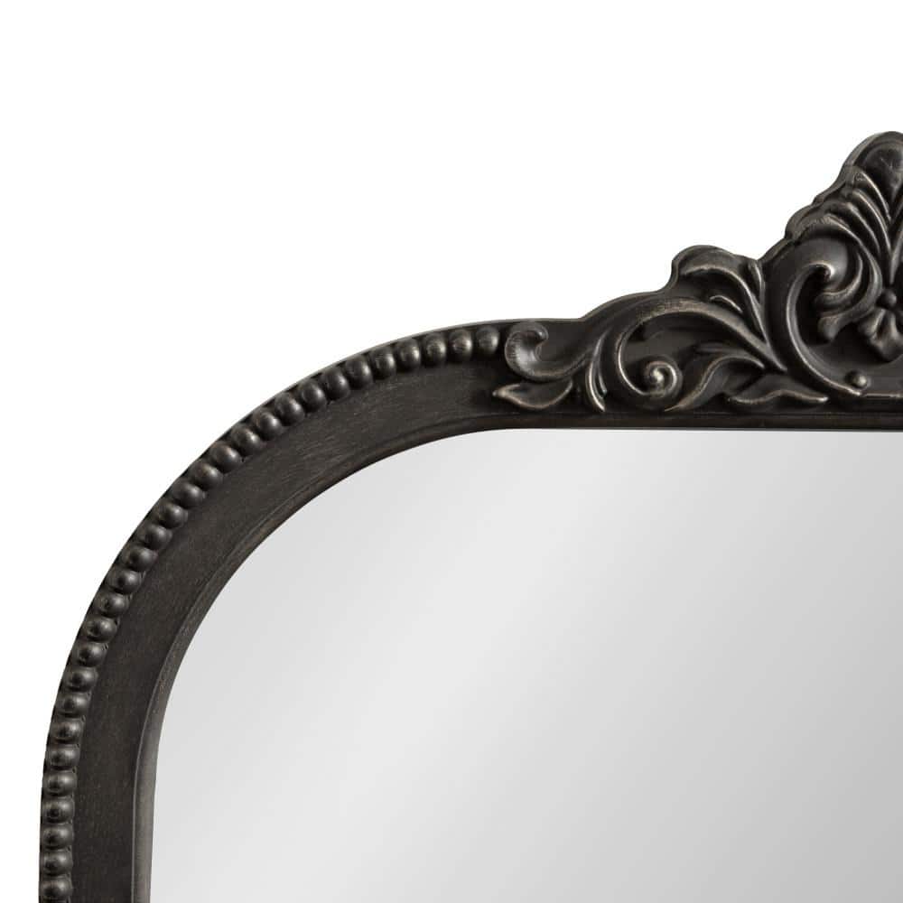 Hubanks Black Ornate Arched Wall Mirror 24 x 38