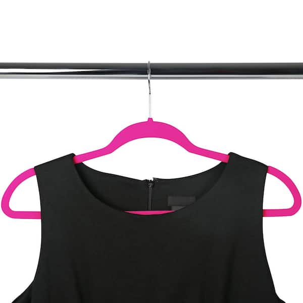 Simplify Kids 50 Pack Velvet Shirt Hangers in Neon Colors