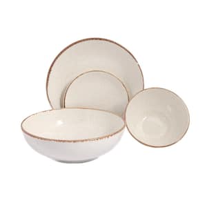 Seasons 4 Piece Beige Porcelain Dinnerware Place Setting (Serving Set for 1)