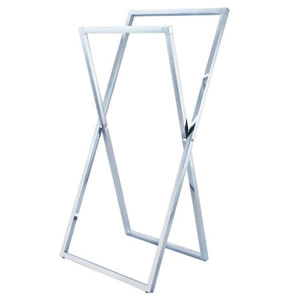 Kingston Brass Edenscape 2-Bar Freestanding Towel Rack in Polished Chrome