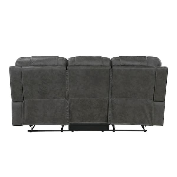 Lazzara Milington 87 in. W Pillow Top Arm Microfiber Upholstery