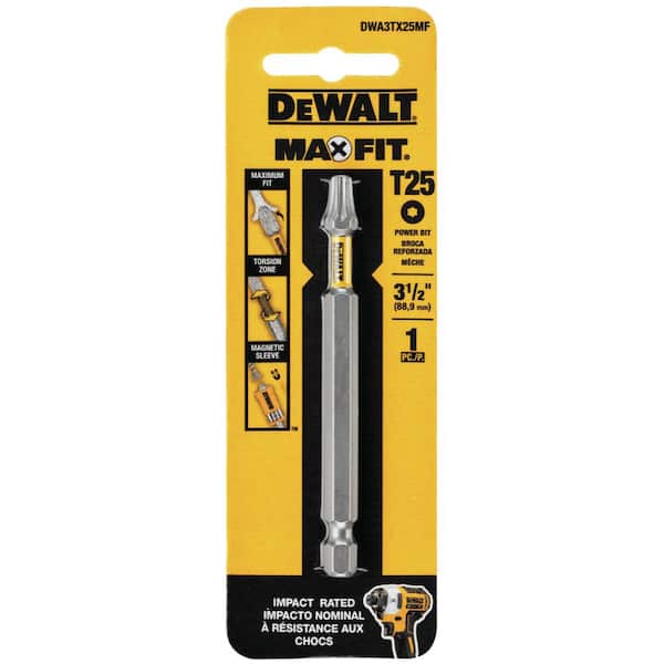 DEWALT MAXFIT 3-1/2 in. x TX25 Screwdriving Bit DWA3TX25MF - The