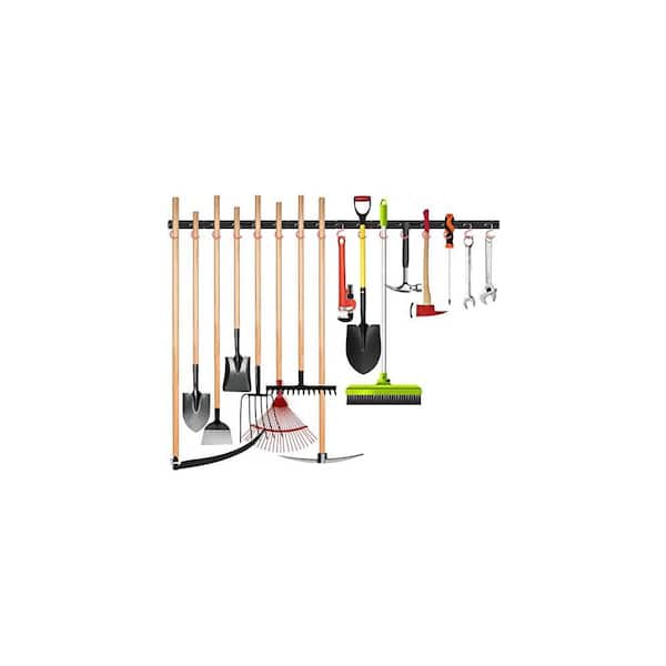 Yichuhaoxi Garage Organizer Series 2.56 in. x 64 in. Black Metal