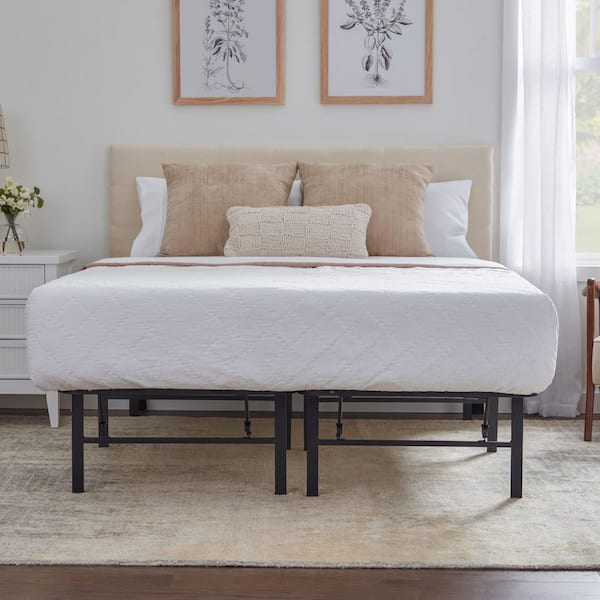 Foldable bed frame deals queen