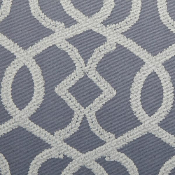 Eclipse Isanti Grey Trellis Pattern Polyester 37 in. W x 63 in. L Blackout Single Rod Pocket Curtain Panel