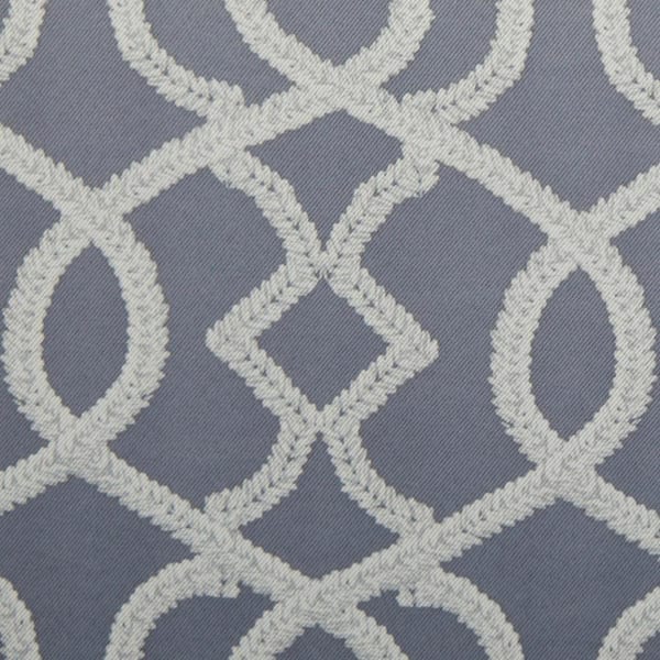 Eclipse Haley Silver Chevron Pattern Polyester 37 in. W x 84 in. L Blackout Single Rod Pocket Curtain Panel