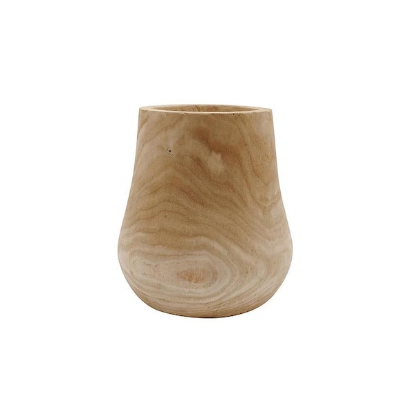 Unbranded Preshea Natural Wood Urn Planter