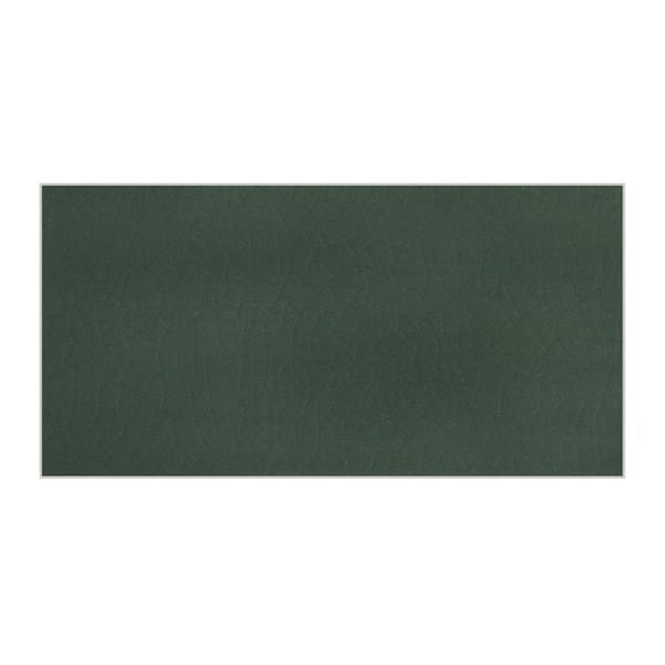 sunwings Subway Green 6 in. x 3 in. x 0.12 in. Peel and Stick Backsplash Handmade Looks Stone Composite Wall Tile (1-Pack)
