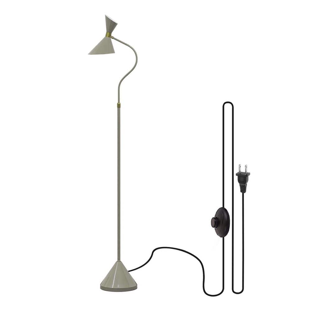 70.4 in, Grayish Green Modern Standing Industrial Swing Arm Floor Lamp for Living Room With Metal Shade price history on PriceWatchPro