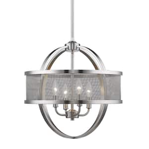 Colson PW 4-Light Pewter Chandelier