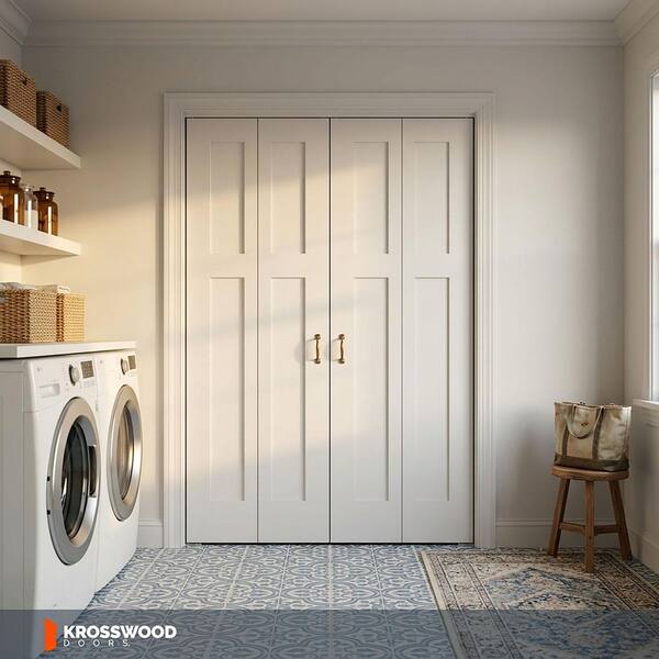 Krosswood Doors 72 in. x 80 in. Craftsman Shaker 2-Panel Solid