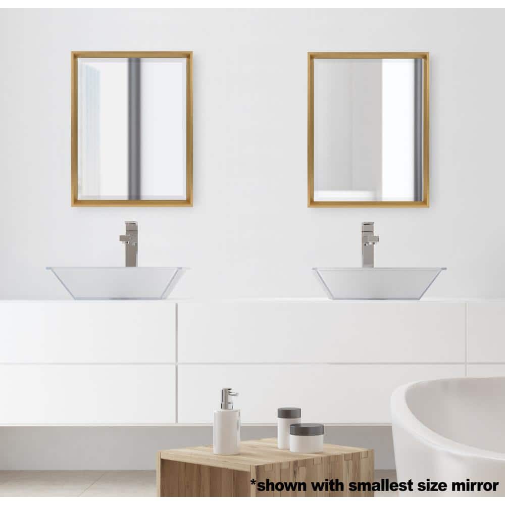 Gold Rectangular Full Length Wall Mirror