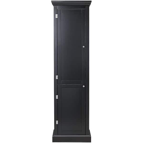 Home Decorators Collection Prescott Black Modular Kitchen Pantry with 2-Doors