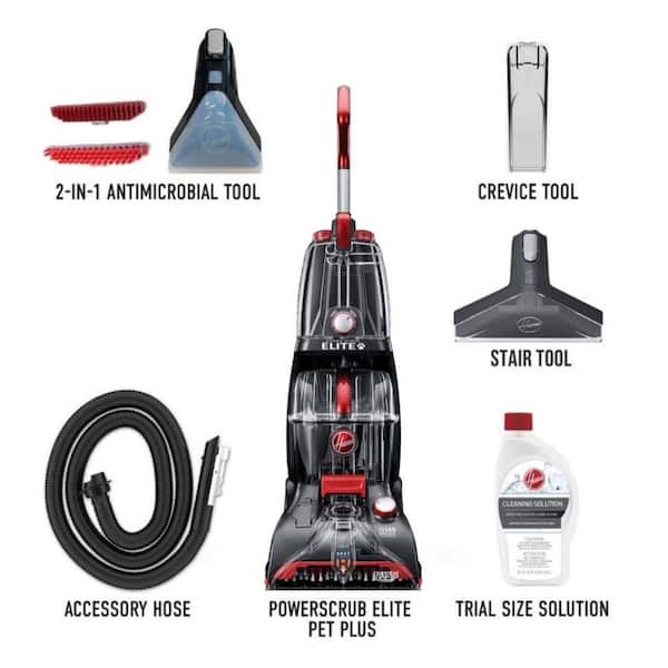 Hoover Power Scrub Elite Pet Upright Carpet Cleaner Machine and