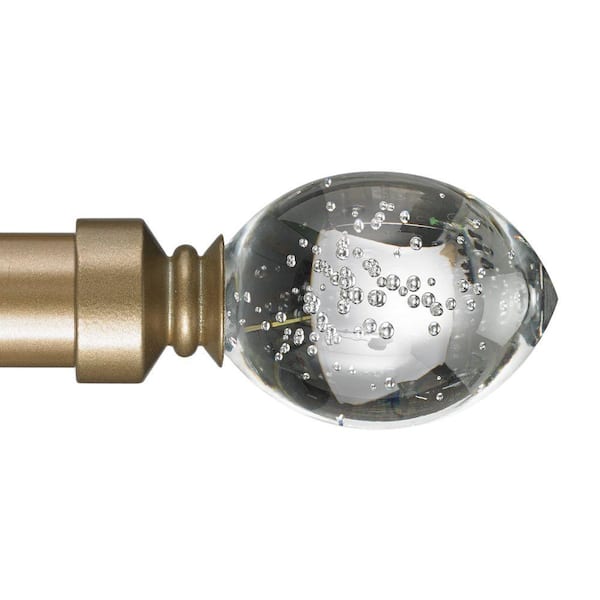 Traverse Rod In Champagne With Ball 28 Finial Details about   Tekno 25 Decorative 120 In 