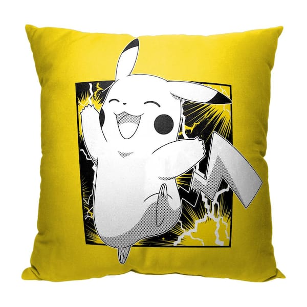 THE NORTHWEST GROUP Pokemon Horray Pikachu Printed Multi-Colored Throw Pillow