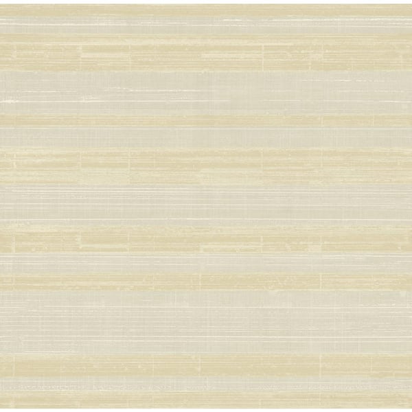 Seabrook Designs Shimmer Cream and Alabaster Stria Paper Strippable Roll (Covers 56.05 sq. ft.)
