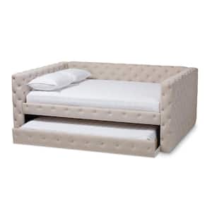 Anabella Light Beige Trundle Daybed