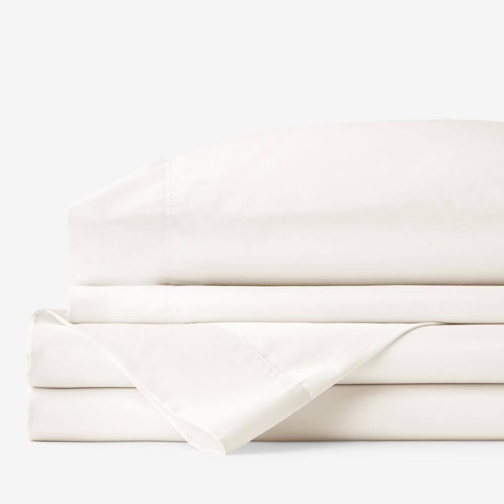 The Company Store 3-Piece Ivory Solid 300-Thread Count Rayon Made From ...