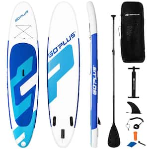 132 in. Inflatable Stand Up Paddle Board 6 ft.  ft.  Thick W/Backpack Leash Aluminum Paddle