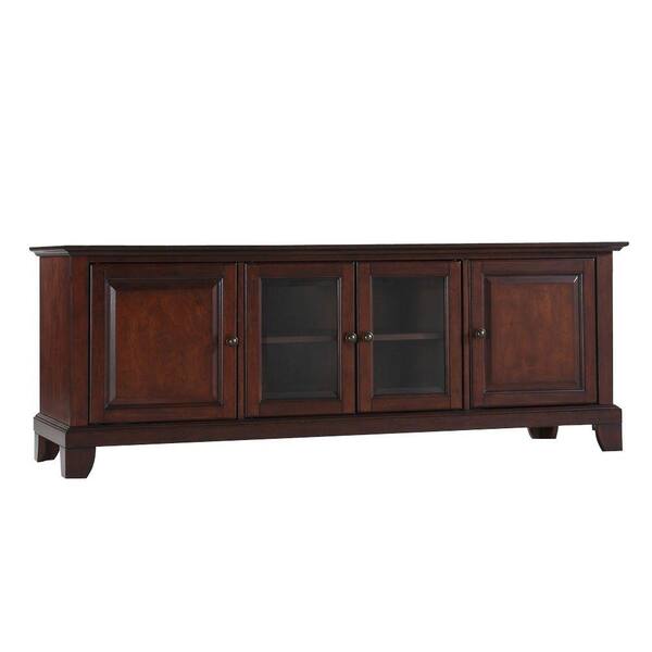 Crosley Newport Low Profile TV Stand in Mahogany