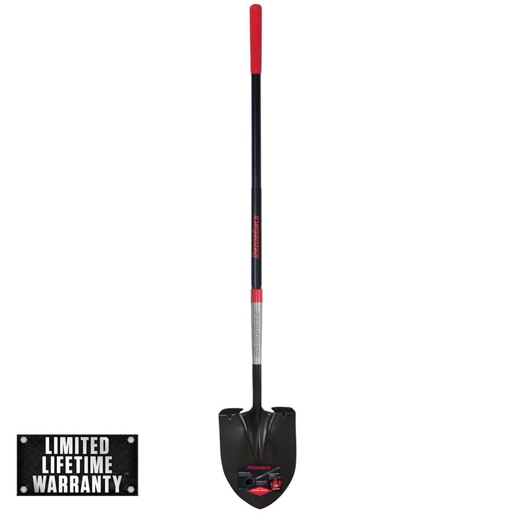 Razor-Back 49 in. Fiberglass Handle Super Socket Digging Shovel