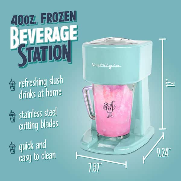 Nostalgia 40-Ounce Frozen Beverage Station, Aqua NFBS4AQ6A - The