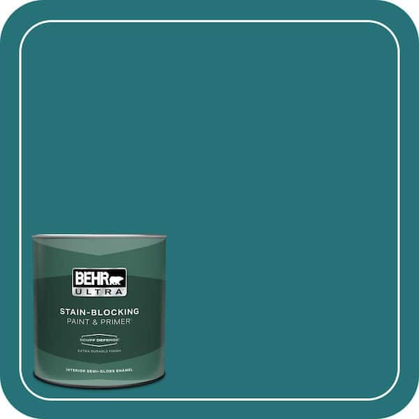 BEHR ULTRA 1 qt. #520D-7 Mosaic Tile Extra Durable Semi-Gloss Enamel Interior Paint & Primer