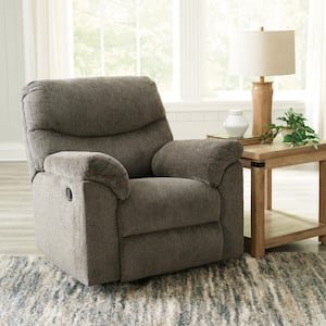 Signature DESIGN BY ASHLEY SimpleJoy Blue Polyester Rocker Recliner ...