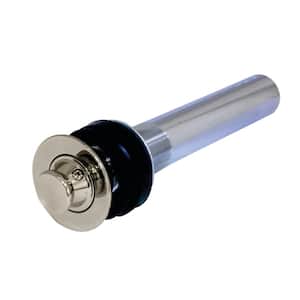 Lift and Turn Bathroom Sink Drain without Overflow, Polished Nickel