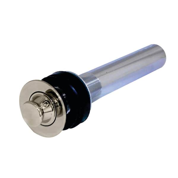 Kingston Brass Lift and Turn Bathroom Sink Drain without Overflow, Polished Nickel