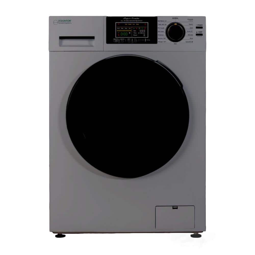 1.62 cu. ft. RV Pet Version Compact 110-Volt Vented 15 lbs. Sani Washer Dryer Combo 1400RPM in Silver