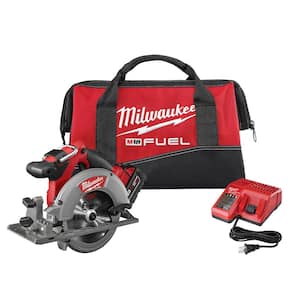 M18 FUEL 18-Volt Lithium-Ion Brushless Cordless 6-1/2 in. Circular Saw Kit with One 5.0 Ah Battery, Charger, Tool Bag