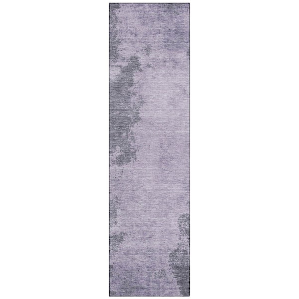 Chantille Machine Washable Indoor/Outdoor Abstract ACN1902 Purple 2 ft. 3 in. x 7 ft. 6 in. Runner Rug