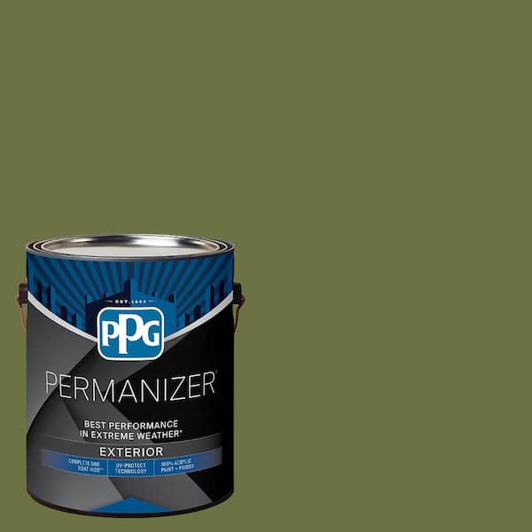 1 gal. PPG1122-7 Oakmoss Flat Exterior Paint