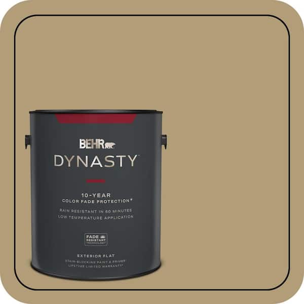 BEHR DYNASTY 1 gal. #S320-5 Ginger Tea Flat Exterior Stain-Blocking Paint & Primer