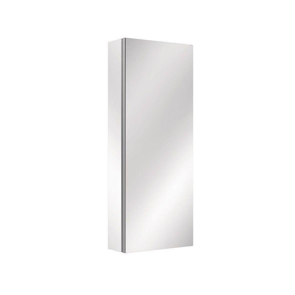 12 in. W x 30 in. H Rectangular Aluminum Silver Right Hinge Medicine Cabinet with Mirror price history on PriceWatchPro