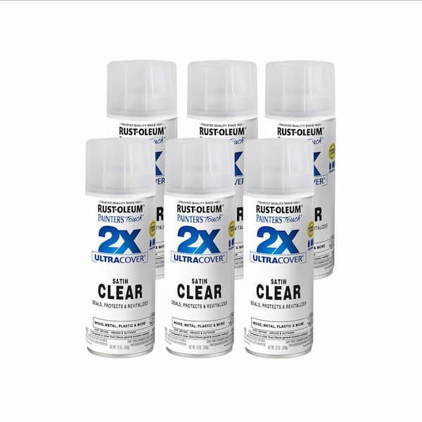 12 oz. Satin Clear General Purpose Spray Paint (6-Pack)