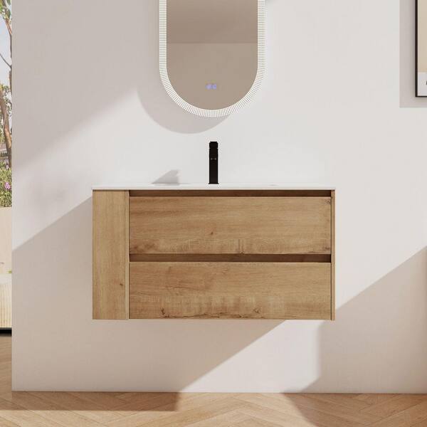 Xspracer Victoria 36 in. Sink Sink Floating Bath Vanity in