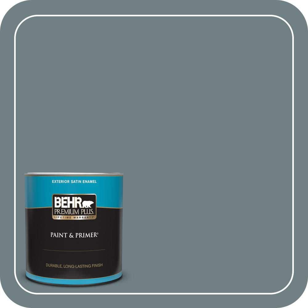 1 qt. #BXC-48 Courtyard Blue Satin Enamel Exterior Paint & Primer price history on PriceWatchPro