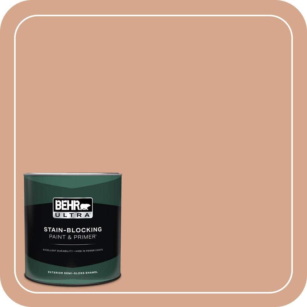1 qt. #MQ1-30 Peachy Confection Semi-Gloss Enamel Exterior Paint & Primer price history on PriceWatchPro