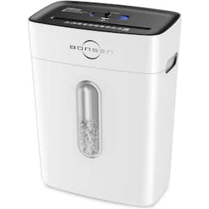 10-Sheet Cross-Cut Paper, Credit Card Shredder with Jam Proof System and 4-Gallons Bin in White