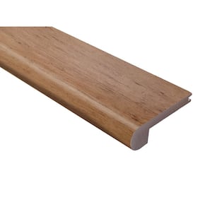 Strand Woven Bamboo Almond 0.47 in. Thick x 30.05 in. Wide x 72 in. in Length Bamboo Stair Nose Molding