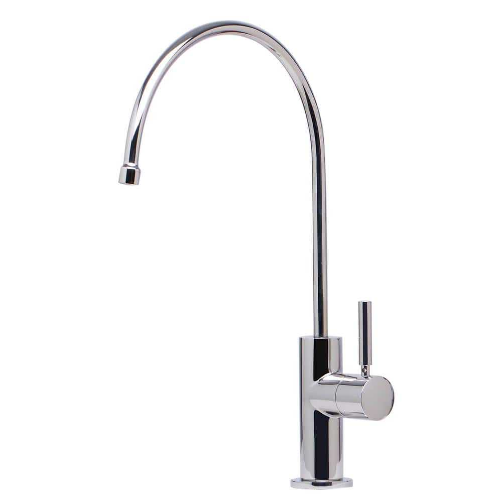 Single-Handle Instant Cold Water Dispenser in Polished Stainless Steel
