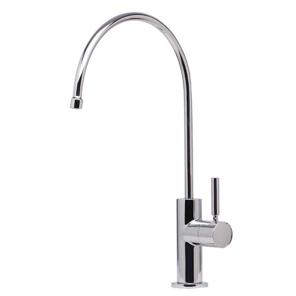 Single-Handle Instant Cold Water Dispenser in Polished Stainless Steel
