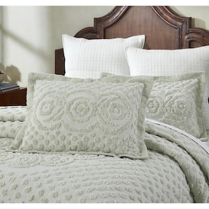 Heirloom Collection Sage 100% Cotton Standard Sham