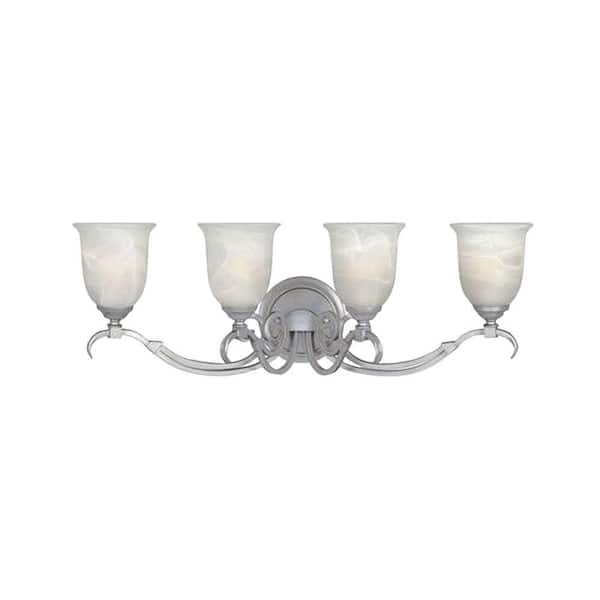 Designers Fountain Kavala Collection 4-Light Matte Pewter Wall Vanity Light