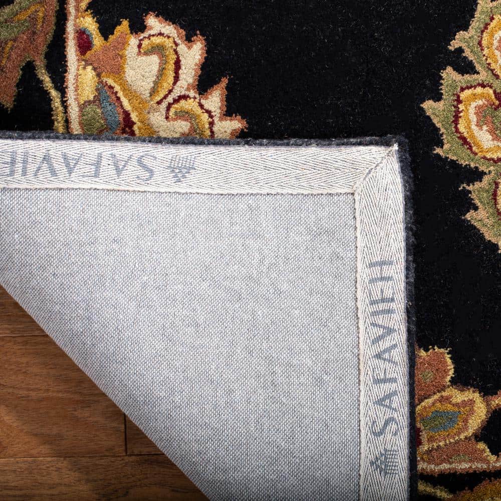 Heritage Black and Gold Hand-Tufted Wool Area Rug 3' x 5'