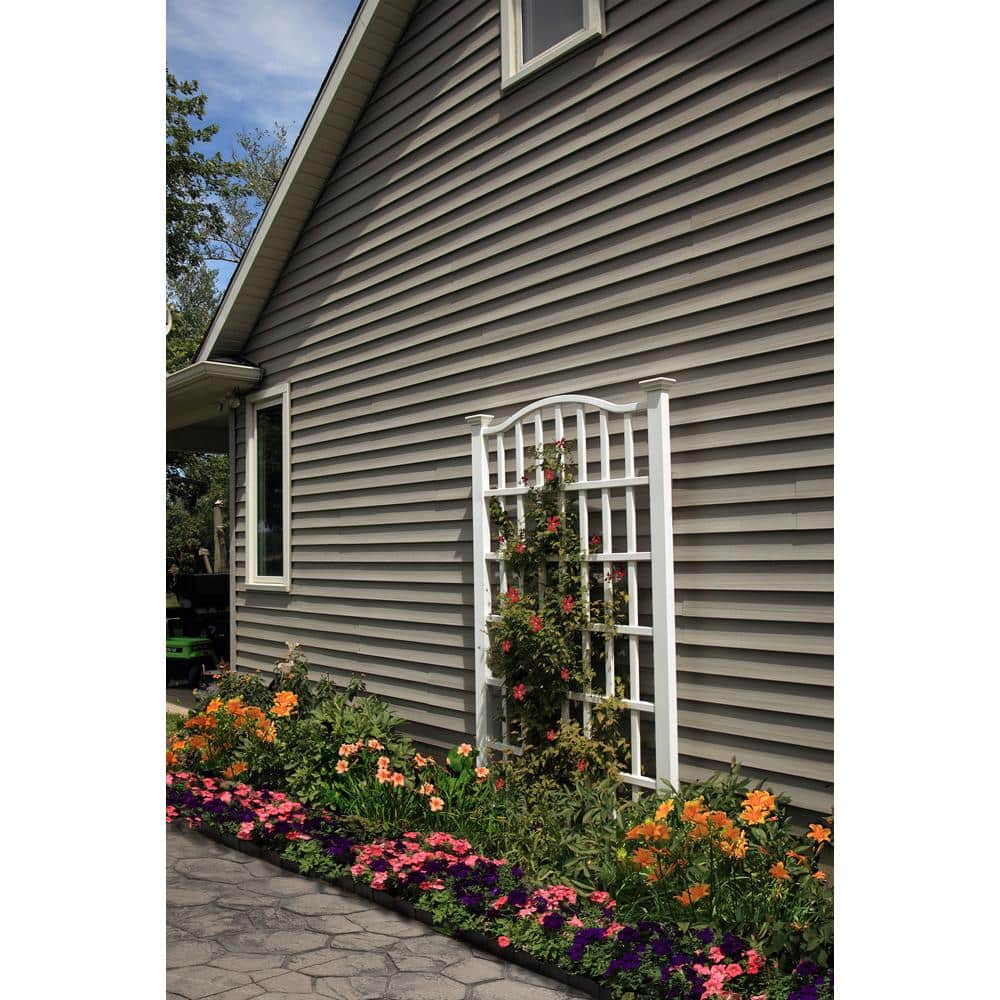Grande 54" x 96" White Vinyl Garden Trellis